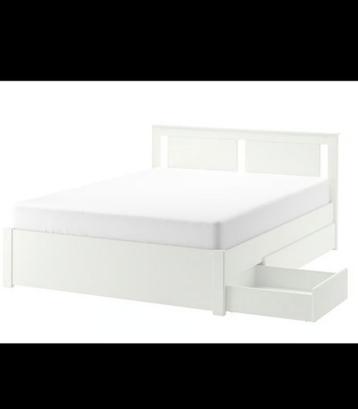 IKEA Songesand bedframe 160x200 cm, gebruikt, in goede staat - afbeelding 2 IKEA Songesand bedframe 160x200 cm, gebruikt, in goede staat - afbeelding 2