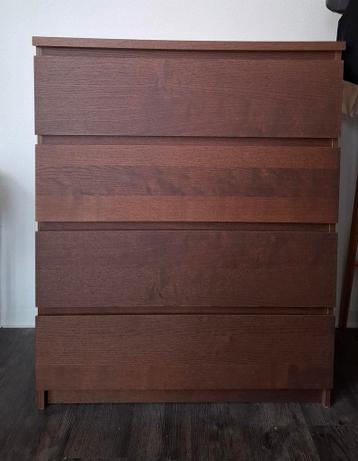 IKEA MÄLM ladekast, donkerbruin, 80x100 cm - afbeelding 2 IKEA MÄLM ladekast, donkerbruin, 80x100 cm - afbeelding 2