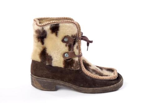 Vintage folklore bont fur boots winter laarsjes maat 37,5 38, Kleding | Dames, Schoenen, Ophalen of Verzenden