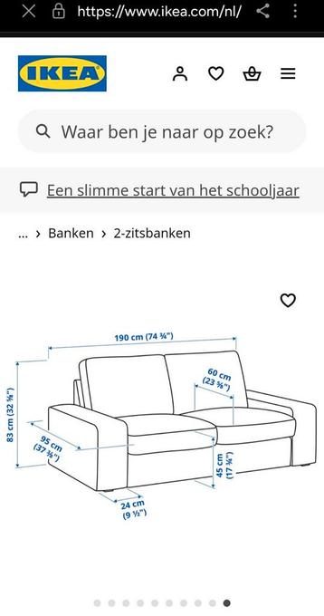 Te koop IKEA KIVIK 2 ZITSBANK GRIJS - afbeelding 8 Te koop IKEA KIVIK 2 ZITSBANK GRIJS - afbeelding 8