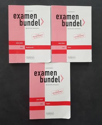 Examenbundel VWO 2021-2022 Nederlands en Engels en Duits