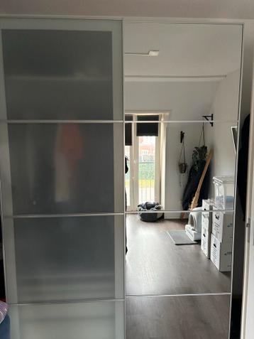 IKEA Pax Kastdeuren 2x75cm - Spiegel & Transparant - afbeelding 2 IKEA Pax Kastdeuren 2x75cm - Spiegel & Transparant - afbeelding 2