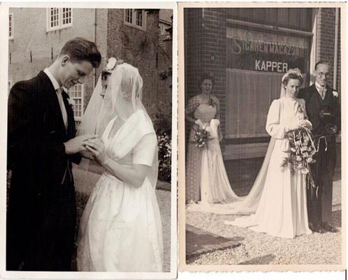 bruidsparen gekiekt bij de kapper en elders, Verzamelen, Ansichtkaarten | Nederland, Ongelopen, Noord-Brabant, 1960 tot 1980, Verzenden