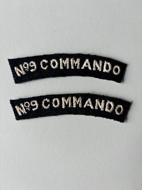 Set Straatnamen No 9 Commando schouder emblemen, Verzamelen, Militaria | Tweede Wereldoorlog, Landmacht, Embleem of Badge, Engeland