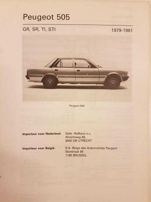 3 X Peugeot 505 en 604 Olyslager Kluwer Vraagbaken, Auto diversen, Handleidingen en Instructieboekjes, Ophalen of Verzenden