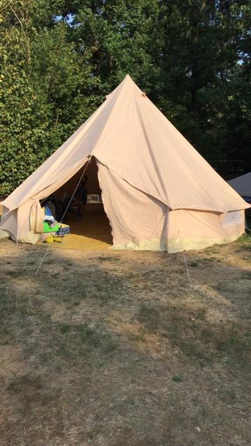 Bell tent te huur 6/8 pers. 