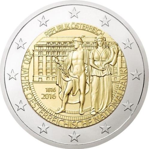 De Speciale 2 Euro munt OOSTENRIJK 2016 "Nationalebank".., Postzegels en Munten, Munten | Europa | Euromunten, 2 euro, Oostenrijk