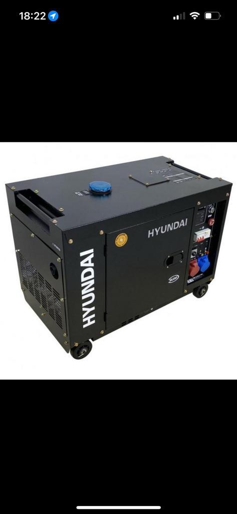 Hyundai hdg96 diesel generator # NIEUW # Prijsknaller, Doe-het-zelf en Verbouw, Aggregaten, Nieuw, Dieselolie, 5 tot 10 kVA, Elektrisch startend