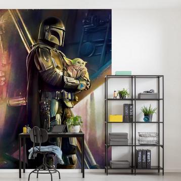 Mandalorian fotobehang Savior, Star Wars, Muurdeco4kids