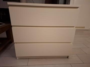 Witte Malm kast van Ikea met 3 lades - afbeelding 8 Witte Malm kast van Ikea met 3 lades - afbeelding 8