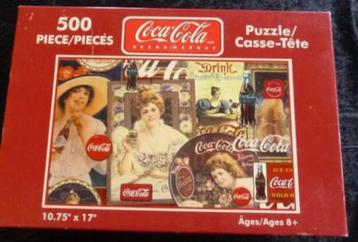 coca cola puzzle 500 stukjes 4 x verschillend