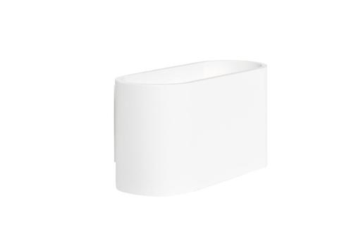 Wandlamp Oval wit led G9 230v dimbaar, Huis en Inrichting, Lampen | Wandlampen, Nieuw, Metaal, Ophalen of Verzenden