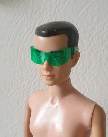 Vintage Barbie Ken zonnebril groen goggles, 60's 