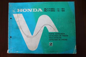 Honda GL1100 1980 parts catalogue teile katalog GL 1100