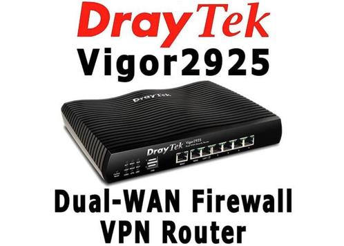 Draytek Vigor2925 Dual-WAN Kabel/Glasvezel Firewall Routers, Computers en Software, Routers en Modems, Gebruikt, Router, Ophalen of Verzenden