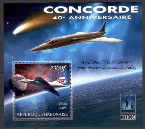 Space, Concorde - Gabonaise 2009 - Postfris, Postzegels en Munten, Postzegels | Thematische zegels, Postfris, Overige thema's