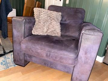 fauteuils 2 stuks antraciet microleder