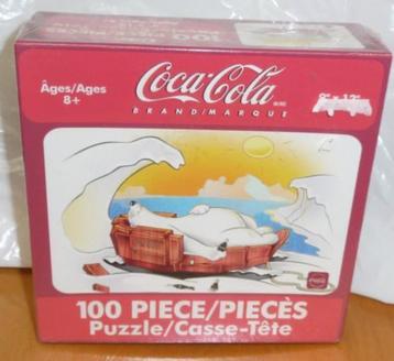 coca cola puzzle 100 stukjes 3x verschillend