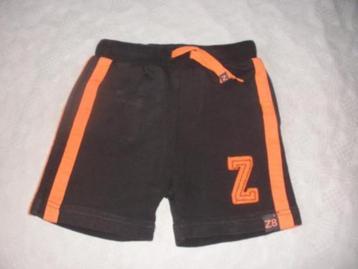 mooie Z8 Boys korte broek/ sweat short, maat 74 (qwe)