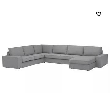 KIVIK hoes IKEA – 6-zits, grijs, goede staat - afbeelding 2 KIVIK hoes IKEA – 6-zits, grijs, goede staat - afbeelding 2