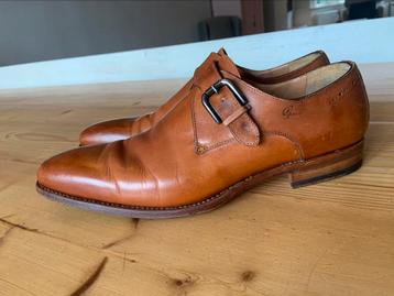 Greve monk, enkele strap, cognac maat 10. 