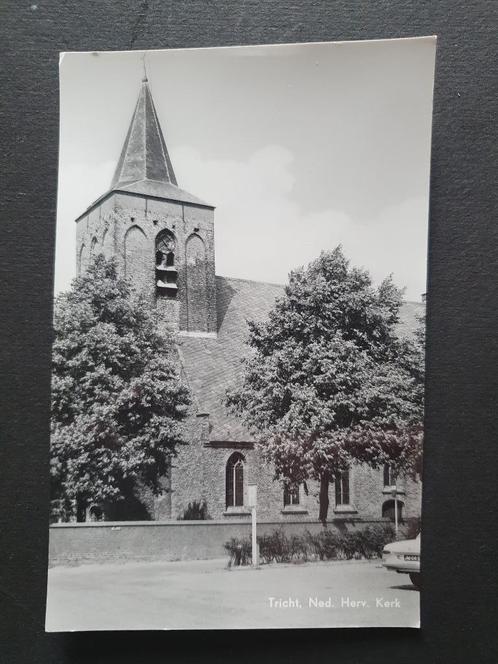 Tricht Ned. Herv. Kerk, Verzamelen, Ansichtkaarten | Nederland, Ongelopen, Gelderland, 1940 tot 1960, Ophalen of Verzenden