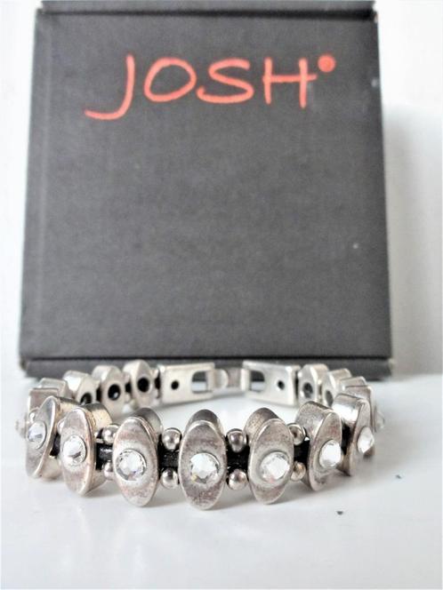 Nieuwe Josh dames armband, Sieraden, Tassen en Uiterlijk, Armbanden, Nieuw, Overige materialen, Zilver, Met kristal, Verzenden