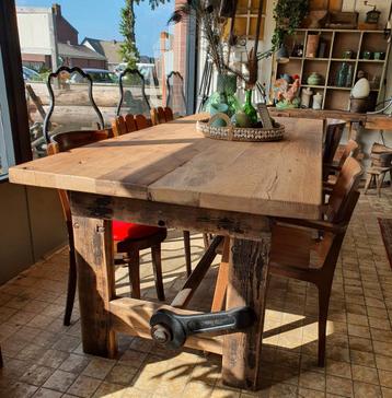 Unieke tafel Frans Eiken Old Oak Barnwood | Loods66