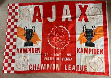 Grote Ajax vlag 1.00x1.50 m Winnaar Champions  League 1995