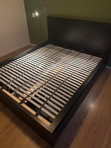 Ikea Malm bed 160x200 + Hokåsen matras - afbeelding 2 Ikea Malm bed 160x200 + Hokåsen matras - afbeelding 2