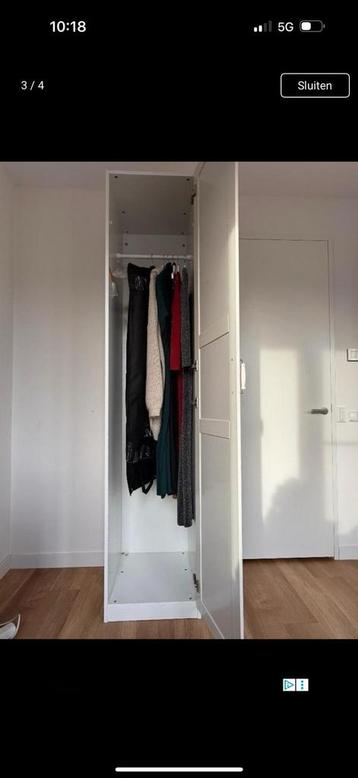 Ikea Pax kast 50x58x236 met deur - afbeelding 2 Ikea Pax kast 50x58x236 met deur - afbeelding 2