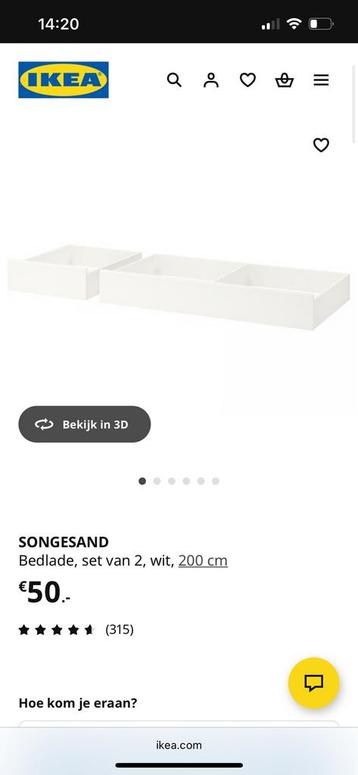 Songesand bedlade ikea - afbeelding 1 Songesand bedlade ikea - afbeelding 1