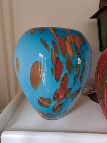 Loranto artistic glass - grote XL vaas - mond-geblazen 
