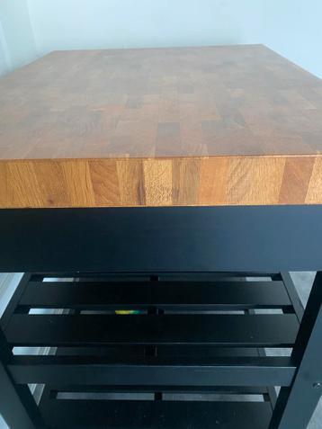 Keukeneiland -keukenblok-bartafel-slagersblok Ikea - afbeelding 1 Keukeneiland -keukenblok-bartafel-slagersblok Ikea - afbeelding 1