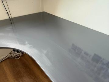 Ikea Galant Hoekbureau Grijs - In Hoogte Verstelbaar - afbeelding 3 Ikea Galant Hoekbureau Grijs - In Hoogte Verstelbaar - afbeelding 3