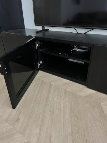 IKEA BESTÅ TV-meubel combinatie bruin/zwart zeer goede staat - afbeelding 3 IKEA BESTÅ TV-meubel combinatie bruin/zwart zeer goede staat - afbeelding 3