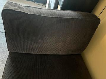 Zwarte ribstof loveseat / bankje - IKEA KIVIK - afbeelding 4 Zwarte ribstof loveseat / bankje - IKEA KIVIK - afbeelding 4