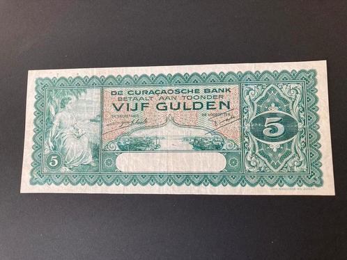 🇨🇼 CURAÇAO 5 gulden 1️⃣9️⃣3️⃣9️⃣superzeldzaam kwaliteit RR, Postzegels en Munten, Bankbiljetten | Nederland, 5 gulden, Ophalen of Verzenden