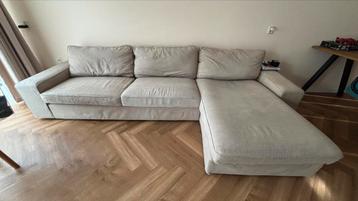 Ikea kivik 4 zits chaise longue beige - afbeelding 1 Ikea kivik 4 zits chaise longue beige - afbeelding 1