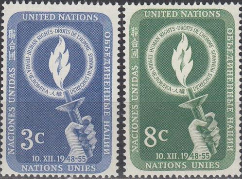 Verenigde Naties New York -VN1.05- 1955- Rechten vd Mens Dag, Postzegels en Munten, Postzegels | Amerika, Postfris, Noord-Amerika