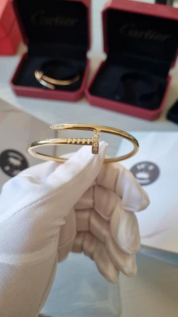 Cartier Spijker armband met diamanten, 18 karaat geelgoud
