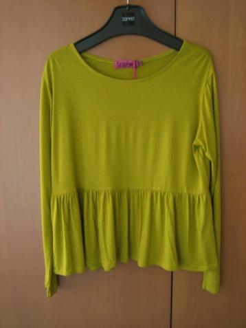 Speelse mosterdgele longsleeve Abigail BOOHOO 40 snazzeys