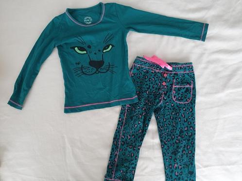 Pyjama Claesens Panter groen mt 104 ZGAN, Kinderen en Baby's, Kinderkleding | Maat 104, Zo goed als nieuw, Meisje, Nacht- of Onderkleding