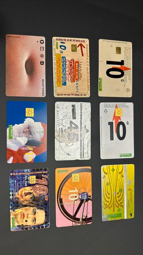 9 telefoonkaarten Nederland, Verzamelen, Telefoonkaarten, Ophalen of Verzenden