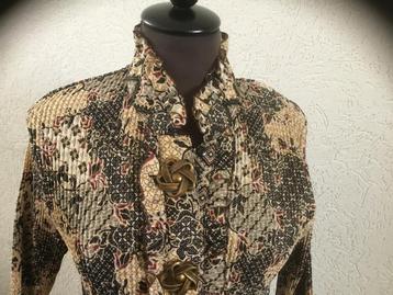 Batik tuniek bloes met lange mouwen  👚