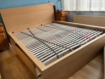 Tweepersoonsbed met 2 bedlades (Malm, Ikea) - afbeelding 4 Tweepersoonsbed met 2 bedlades (Malm, Ikea) - afbeelding 4