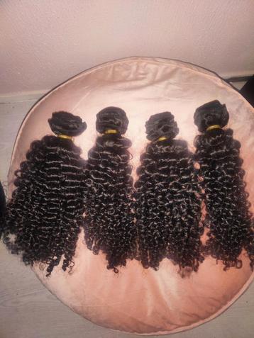 4 bundels krullen 18 inch weave wig pruik