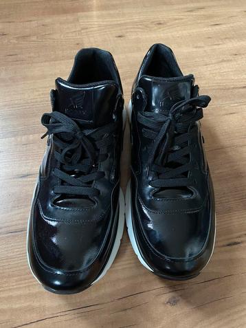 Hogan sneakers/schoenen maat 12/46.5 zwart lakleer NIEUW 