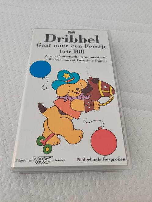 Dribbel gaat naar een feestje, Cd's en Dvd's, VHS | Kinderen en Jeugd, Zo goed als nieuw, Kinderprogramma's en -films, Tekenfilm