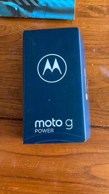 Nieuw mobiele telefoon moto g power 128Gb in ice blue kleur